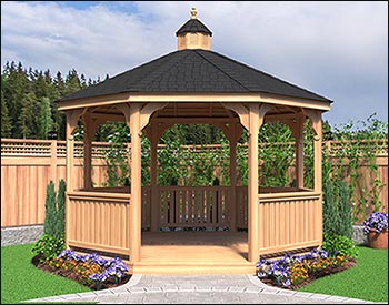 Red Cedar Garden Gazebo