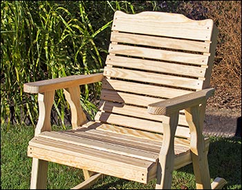 Treated Pine Crossback Rocking Chair