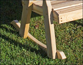 Treated Pine Crossback Rocking Chair