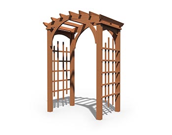 Treated Pine Palermo Arched Arbor