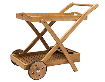 Teak Tray Cart