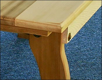 Red Cedar Contoured Picnic Table w/Backed Benches
