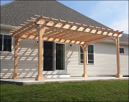 Red Cedar Free Standing 2-Beam Pergolas