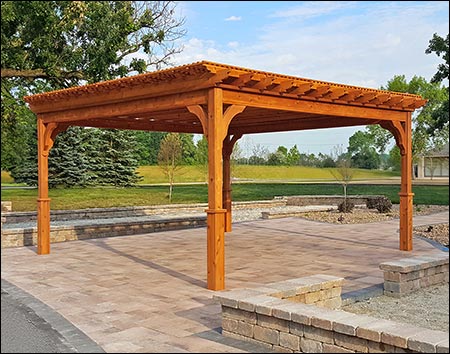 Red Cedar Free Standing 4-Beam Pergolas
