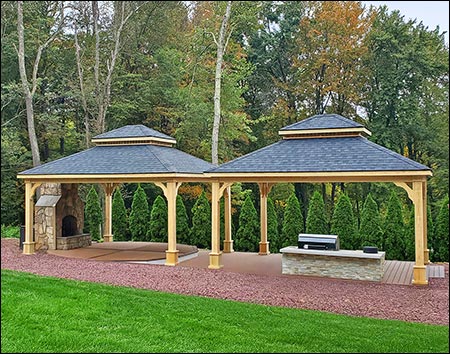 Treated Pine Double Roof Ramada