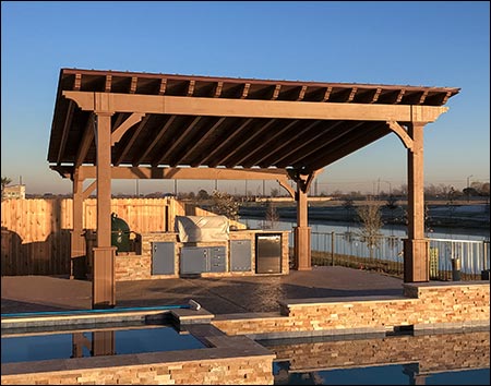 Red Cedar Santa Barbara Pergola