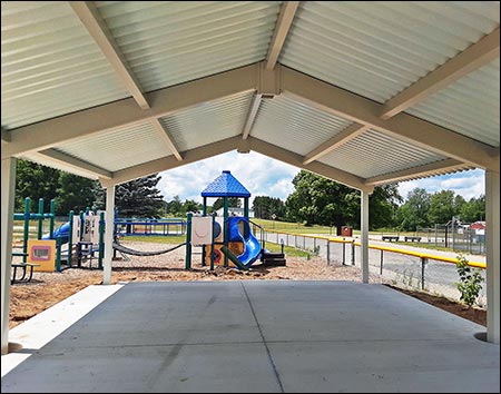 All Steel Single Roof Savannah (Rectangle) Pavilions