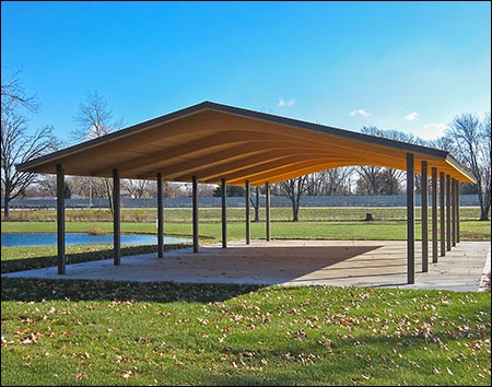 Wood Single Roof Savannah (Rectangle) Pavilions