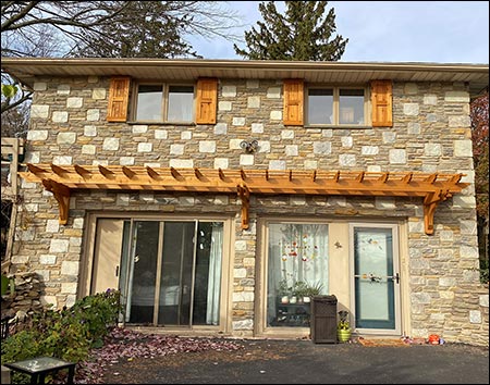 Red Cedar Eyebrow Pergolas