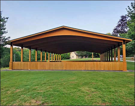 Wood Single Roof Savannah (Rectangle) Pavilions