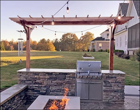 Red Cedar In-Line Pergolas