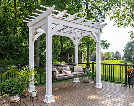 Vinyl Free Standing 4-Beam Pergolas