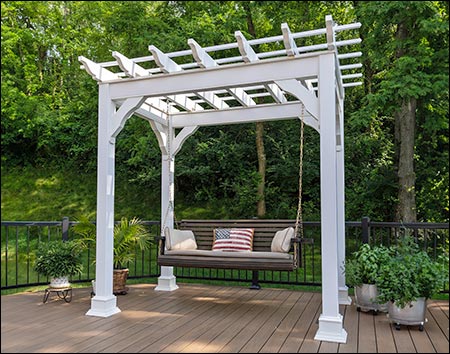 Vinyl Free Standing 4-Beam Pergolas
