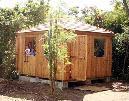 Red Cedar Rectangle Cabanas