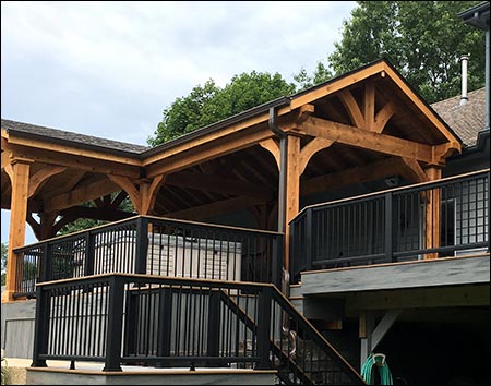 Rough Cut Cedar Herrington Gable Ramada