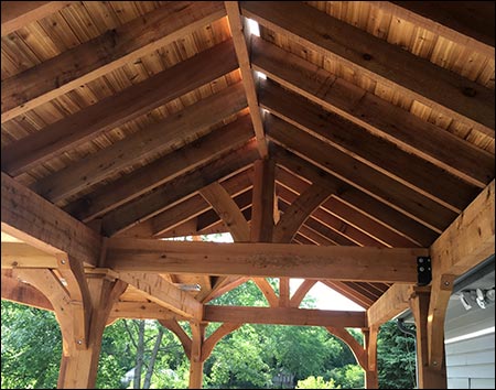 Rustic Red Cedar Herrington Gable Ramada