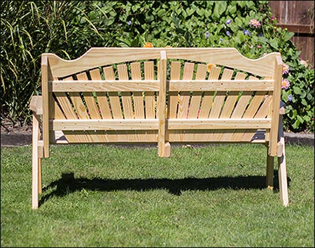 Treated Pine Fanback Garden Bench