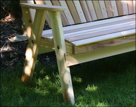 Red Cedar Classic Fanback Garden Bench