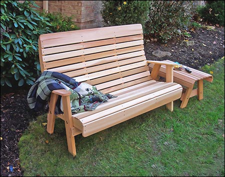 Red Cedar Royal Highback Garden Bench