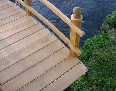 Treated Pine Keira Double Rail Garden Bridge