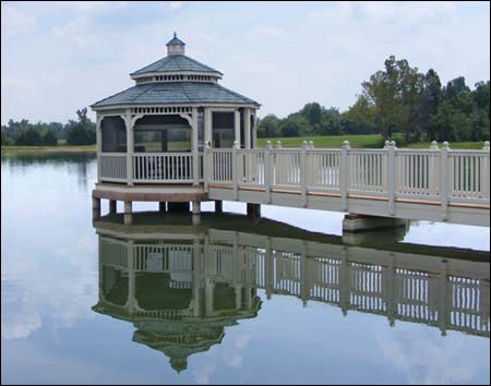 Vinyl Double Roof Octagon Gazebos