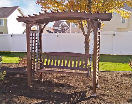 Treated Pine Greenfield Arbor and Swing Set