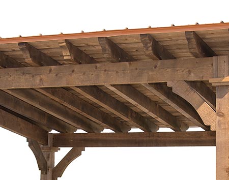 Rustic Red Cedar Santa Barbara Pergola