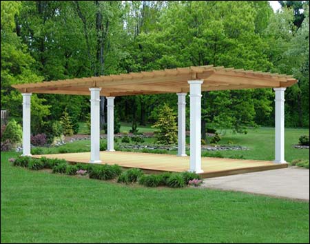 Red Cedar Free Standing Solace Pergola