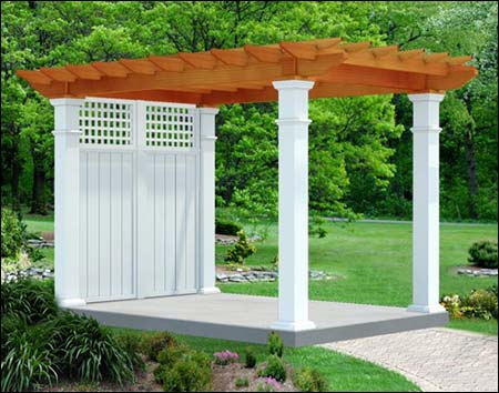 Red Cedar Free Standing Solace Pergola