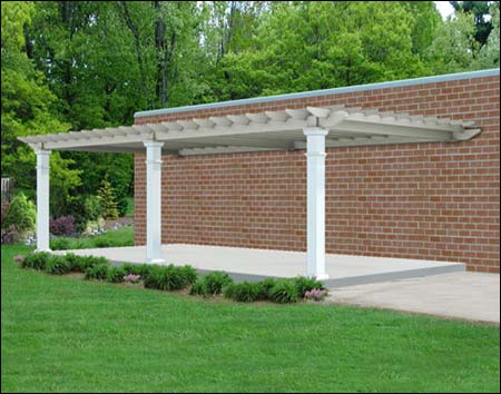 Red Cedar Wall Mounted Solace Pergola