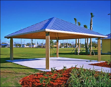 Wood Single Roof Forestview (Square) Pavilions