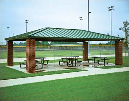 All Steel Single Roof Summerset (Rectangle) Pavilions