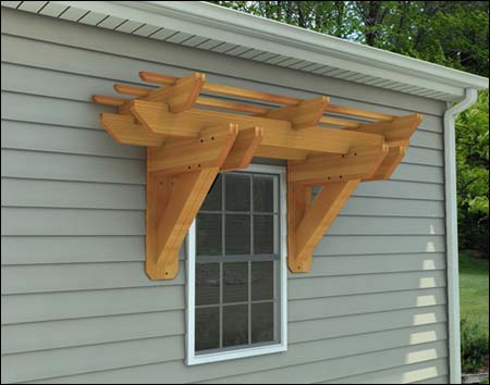 Rough Cut Cedar Eyebrow Pergolas