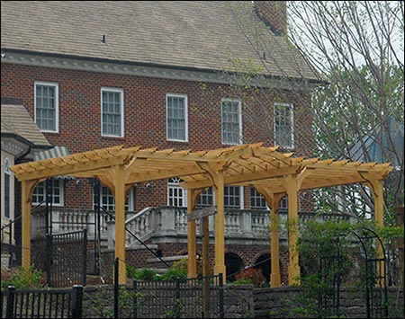 Treated Pine Free Standing 2-Beam Pergolas