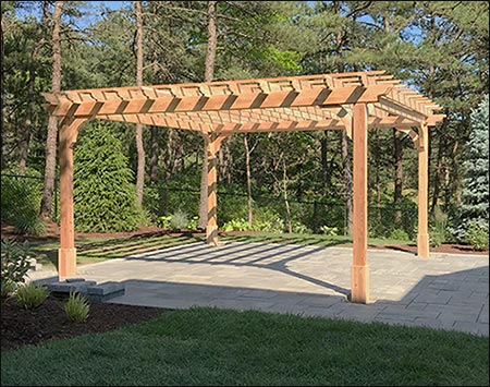 Red Cedar Free Standing 2-Beam Pergolas