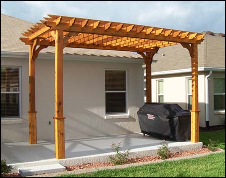 Red Cedar Free Standing 2-Beam Pergolas