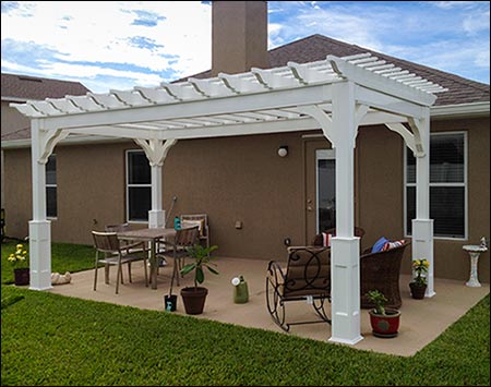 Vinyl Free Standing 4-Beam Pergolas