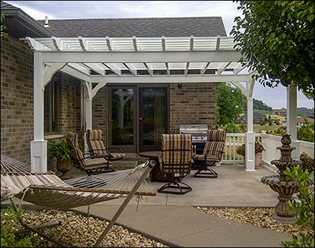 Vinyl Free Standing 4-Beam Pergolas