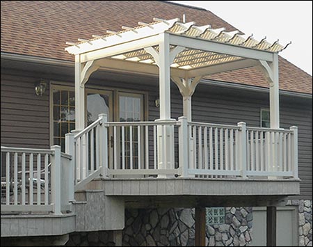 Vinyl Free Standing 4-Beam Pergolas