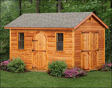 Cedar Lap Siding Deluxe Estate Sheds Sheds by Siding ...