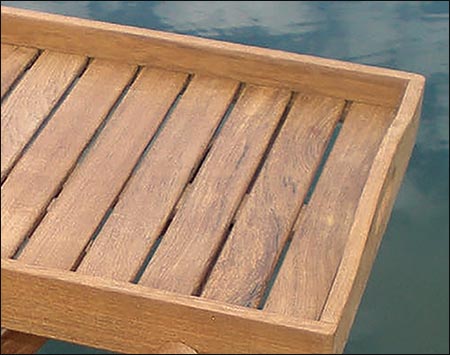 Teak Tray Cart