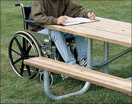 Heavy-Duty Accessible Picnic Table