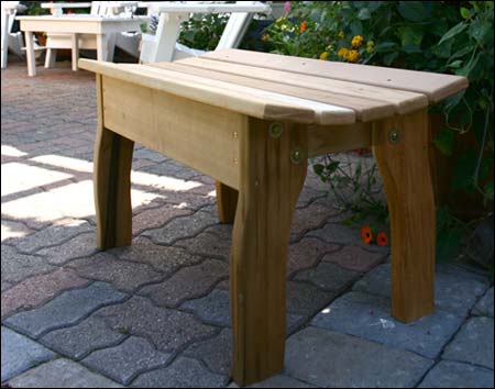 Red Cedar Contoured Bench