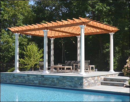 Red Cedar Free Standing Solace Pergola