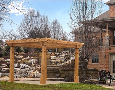 Red Cedar Free Standing Solace Pergola