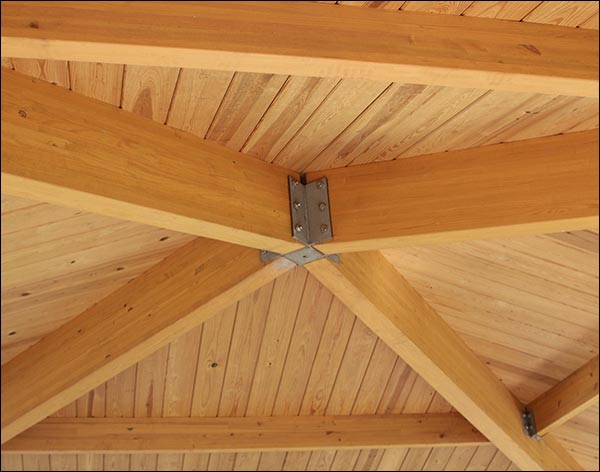 Wood Single Roof Forestview (Square) Pavilions