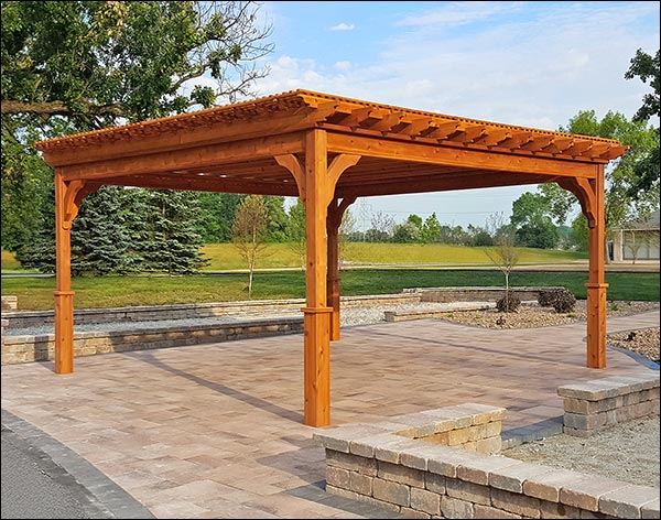 Red Cedar Free Standing 4-Beam Pergolas