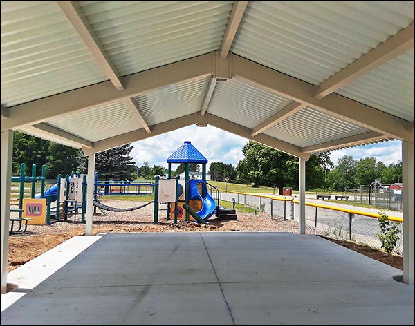 All Steel Single Roof Savannah (Rectangle) Pavilions