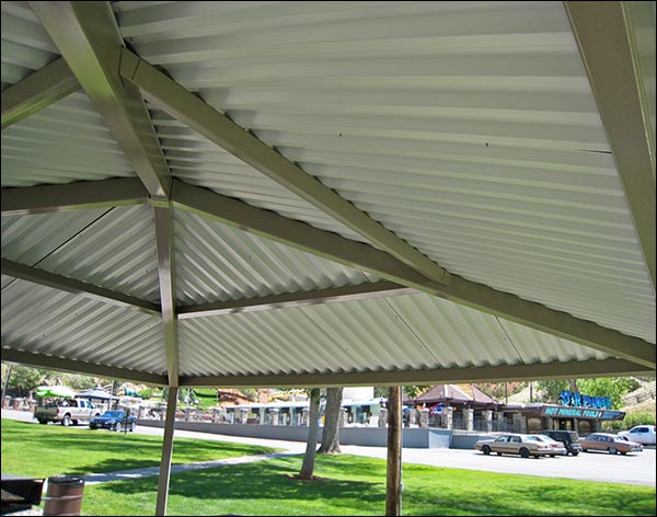 All Steel Single Roof Forestview (Square) Pavilions