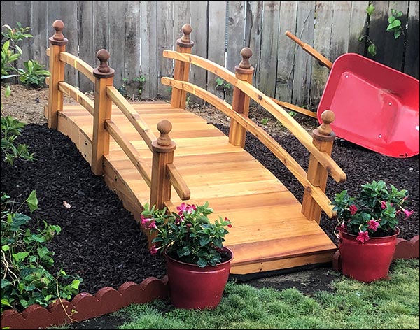 Red Cedar Camelot Double Rail Bridge